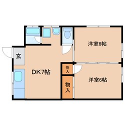 静岡駅 バス24分  川合下車：停歩5分 1階の物件間取画像